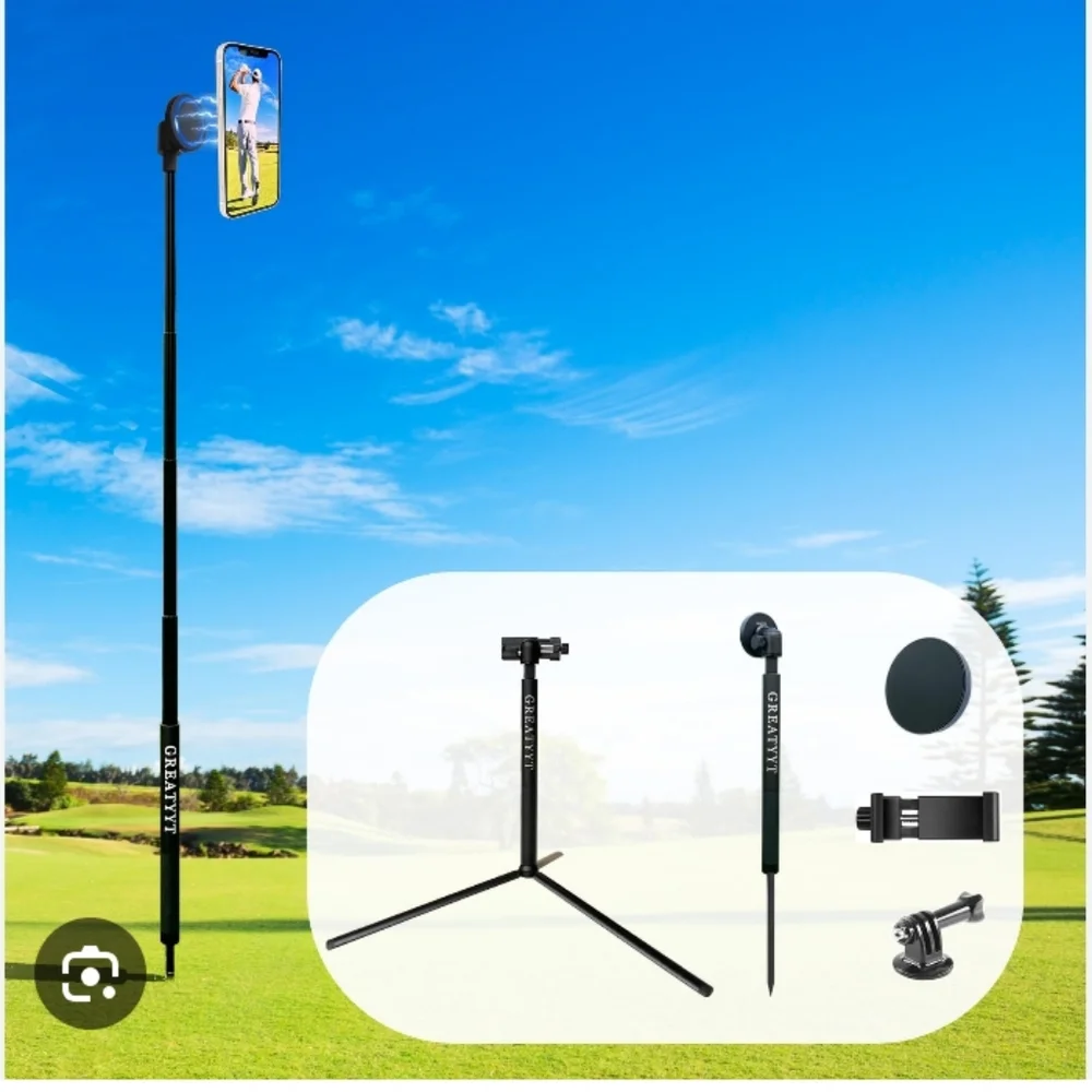GREATYYT | Magnetic Phone Mount Tripod – Versatile Golf Swing Stand | NWT - Picture 3 of 15